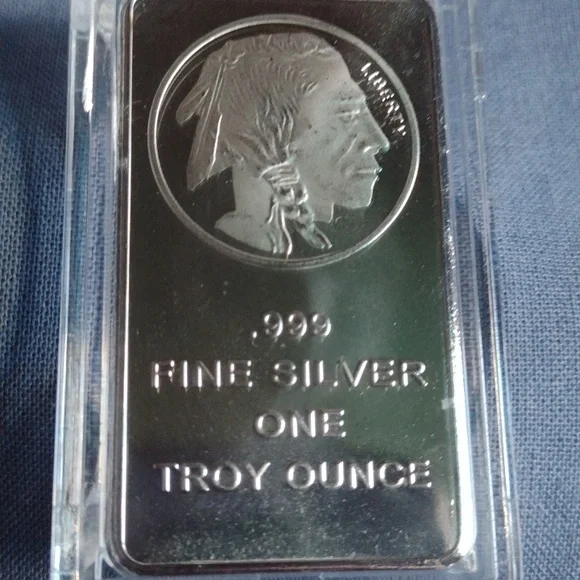 Silver Bullion Metal Bar - 1 Troy Ounce - Picture 3 of 3